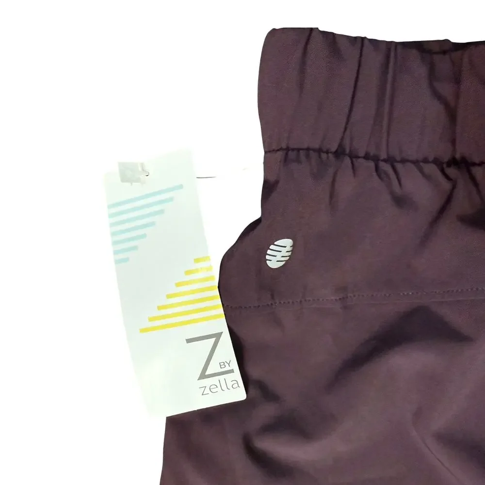 Z by Zella Eggplant Dark Purple Take A Hike Workout Shorts size XL NEW Tags - Picture 12 of 13